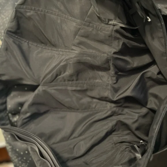 Terani Couture Black and Gold Pleated Tiered Dress - Picture 6 of 16